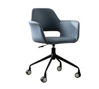 LMMSHA Home Office Swivel Velvet Desk Chair Accent Armchair Upholstered Tufted Chairs with Gold Base for Girls Women Ergonomic Study Seat,B