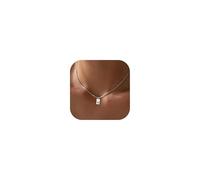 LMMSHA Initial Necklaces Women Non Tarnish, 14K Gold Dainty Square Letter Pendant Waterproof A-Z Trendy Thin Chain Name Necklace Personalized for Girl Jewelry s