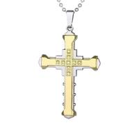 LMMSHA Jewelry New 2025 Exquisite Crystal Cross Pendant Necklace Men and Women Faith Lucky with For You Accessories Trendy Creative Thing