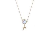 LMMSHA Ladies Clavicle Chain Fishtail Light Luxury Necklace Valentine's Day Present Girlfriends Necklaces for Women