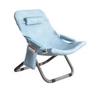 LMMSHA Loking Lazy Outdoor Chair in The Open Air Folding Computer Balcony Comfortable Lunch Easy to Office,C