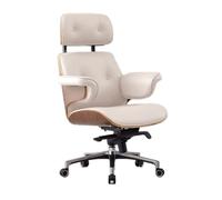 LMMSHA Luxury Relaxing Office Furniture Designer Leather Chair Comfortable Rotating Boss Chair,B