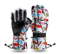 LMMSHA Men Ski Gloves Winter Outdoor Riding Sports Waterproof and Windproof
