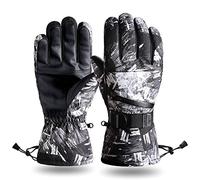 LMMSHA Men Ski Gloves Winter Outdoor Riding Sports Waterproof and Windproof