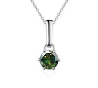 LMMSHA Moissanite Pendant Necklace - Clear & Elegant for Women's Special Occasions