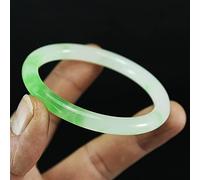LMMSHA Natural Jade Bangle Women Gifts Men Jadeite Bangles Jades Stone Bracelets Accessories Jewellery (Gem Color : 58mm)