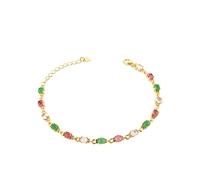 LMMSHA Necklaces Gold Lofoten Island Green Rainbow Zircon Charm Collar Necklace Ladies Exquisite Jewelry Gift