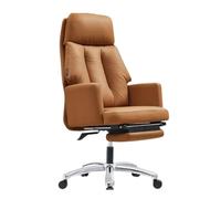 LMMSHA Office w/Retractable Footrest Ergonomic Fully Reclining Executive Computer Chair Comfort High-Back Swivel Boss Task Chair,A