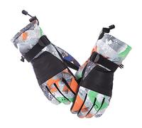 LMMSHA Parent-Child Winter Warm Touch Screen Ski Gloves for Outdoor Driving