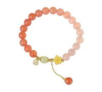 LMMSHA Peach Yao Gradually Become Agate Hand String Female Peach Blossom Bracelet