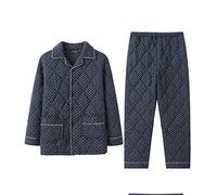 LMMSHA Pijamas Acolchados para Hombre Traje Acolchado Engrosado De Otoño E Invierno Servicio A Domicilio De Tres Capas para Hombres