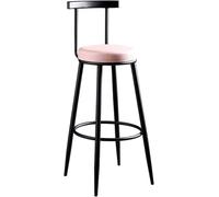 LMMSHA PU Leather Bar Stools Counter Height Vintage Bar-stools with Metal Legs and Footrest Tall Stool for Kitchen Pub Cafe