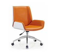 LMMSHA PU Leather Desk Ergonomic High Back Executive Managerial Chair with Wheels for Office, Home, Business, Bedroom,B,Low
