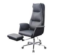 LMMSHA PU Leather Home Desk Chair Adjustable Rolling Swivel Computer Task Chairs High Back Office Chair,B