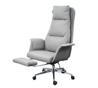 LMMSHA PU Leather Home Desk Chair Adjustable Rolling Swivel Computer Task Chairs High Back Office Chair,C