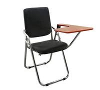 LMMSHA PU Stitching with Tablet Office Conference Training and Chairs One-Piece Outdoor Student Folding Reinforce Metal Rack Backrest Table Task Chair