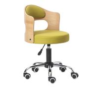 LMMSHA Rolling Stool Adjustable Drafting Heavy Duty with Wheels for Office Desk Home Lift Swivel Chair Solid Wood backrest,N