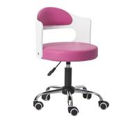 LMMSHA Rolling Stool Adjustable Drafting Heavy Duty with Wheels for Office Desk Home Lift Swivel Chair Solid Wood backrest,P