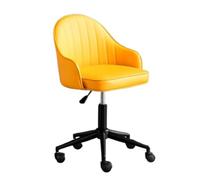 LMMSHA Room Leather Comfortable Desk ° Swivel Home Office Chair with Wheels, Adjustable Height Ergonomic Computer Chairs for Living Room,X