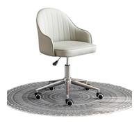 LMMSHA Room Leather Comfortable Desk ° Swivel Home Office Chair with Wheels, Adjustable Height Ergonomic Computer Chairs for Living Room,G