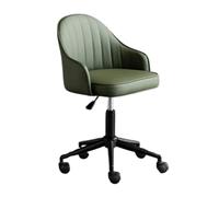 LMMSHA Room Leather Comfortable Desk ° Swivel Home Office Chair with Wheels, Adjustable Height Ergonomic Computer Chairs for Living Room,O