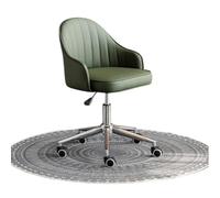 LMMSHA Room Leather Comfortable Desk ° Swivel Home Office Chair with Wheels, Adjustable Height Ergonomic Computer Chairs for Living Room,P