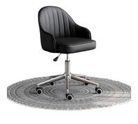 LMMSHA Room Leather Comfortable Desk ° Swivel Home Office Chair with Wheels, Adjustable Height Ergonomic Computer Chairs for Living Room,E