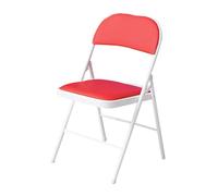 LMMSHA Set of 4 Vinyl Portable Easy Ftorage Foldable Chair-Office Folding Chairs Housewares Heavy Duty Plastic Camping Office Chair Indoor Outdoor Use,B