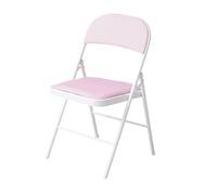 LMMSHA Set of 4 Vinyl Portable Easy Ftorage Foldable Chair-Office Folding Chairs Housewares Heavy Duty Plastic Camping Office Chair Indoor Outdoor Use,D