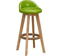 LMMSHA Solid Wood Bar Stool with Back, ° Swivel Kitchen Counter Chair, Stylish Breakfast Bar-stools(D,37x37x63cm)