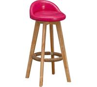 LMMSHA Solid Wood Bar Stool with Back, ° Swivel Kitchen Counter Chair, Stylish Breakfast Bar-stools(F,37x37x63cm)