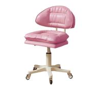 LMMSHA Square Swivel Wheel for Work SPA Shop Massage Height-Adjustable and Cost-Effective Rolling Stool Chair with Back,F