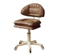 LMMSHA Square Swivel Wheel for Work SPA Shop Massage Height-Adjustable and Cost-Effective Rolling Stool Chair with Back,L