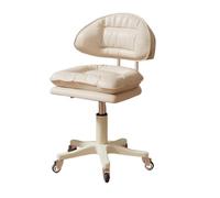 LMMSHA Square Swivel Wheel for Work SPA Shop Massage Height-Adjustable and Cost-Effective Rolling Stool Chair with Back,E