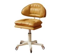 LMMSHA Square Swivel Wheel for Work SPA Shop Massage Height-Adjustable and Cost-Effective Rolling Stool Chair with Back,I