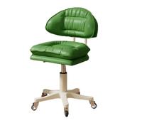 LMMSHA Square Swivel Wheel for Work SPA Shop Massage Height-Adjustable and Cost-Effective Rolling Stool Chair with Back,A