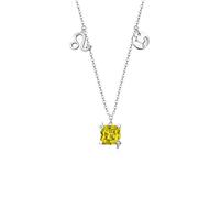LMMSHA Twelve Constellation Necklace 925 Light Luxury Summer Clavicle Chain Birthday Gift Girlfriend Necklaces for Women