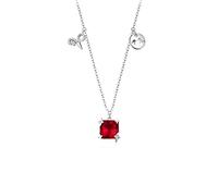 LMMSHA Twelve Constellation Necklace Silver Light Luxury Summer Clavicle Chain Birthday Gift Girlfriend Necklaces for Women Trendy (Color : C)