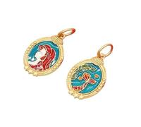 LMMSHA Unisex Stainles Stell Plated Fairy Tale Series Snow White Charms Pendant Jewelry Making Necklace Accessories Fashion Trendy Creative For Women and Men Thing
