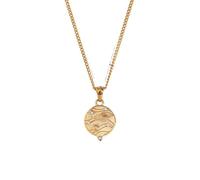 LMMSHA Unisex Stainles Stell Side Chain Circular Tarot Card Bird Necklace 316L Stainless Steel Decoration Plated Jewelry Fashion Trendy Accessories Creative For Women and Men Thing