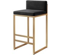 LMMSHA Velvet Counter Height Bar Stools Dining Chairs with Back for Kitchen Upholstered Bar-stools Island Seat 55 65(A,55cm)