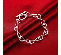 LMMSHX Círculo retorcido 8 Pulseras de Forma para Mujeres Boda