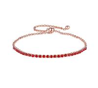 LMMSHX Colorida Cadena de Letras Pulseras de Tenis para Mujeres Color de Rosa Blanco Cúconia Cúbica Femme Accesorios