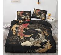 LMMSMGS Funda Nordica Cama 90 Poisson Rouge Infantil Juvenil Funda Edredón Cama 90 para Niñas Niños con Cremallera Suave Fundas Nordicas 150x220 cm + 1 Fundas de Almohada 50x75 cm