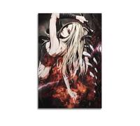 LMMZPUD Póster decorativo con diseño de chica espada mágica, lienzo para pared e imagen artística moderna para decoración de dormitorio familiar, 60 x 90 cm