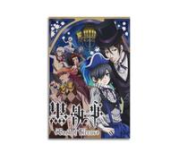 LMMZPUD Póster decorativo de anime Black Butler 2 pósteres de pared e impresión artística moderna para decoración de dormitorio familiar, 60 x 90 cm