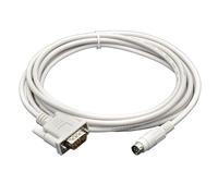 LMNCBVYA 10m Light Gray PLC Communication Cable for MT6000/MT8000-FX Series - Compatible with MT6103IP, MT8102IE, MT6056i