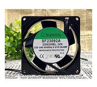 LMNCBVYA 240V, 30/37 CFM, 2350/2850 RPM, Quiet Operation SF23092A 2092HBL.GN 9cm AC Axial Double Ball Bearing Fan -(Insert Type)