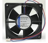 LMNCBVYA - 24V 6W Industrial Cabinet Fan with 2-Pin Connector, 100.1 CFM, 3600 RPM, Double Ball Bearing, 60,000 Hours Lifespan 4314 NHH 12cm Inverter Fan
