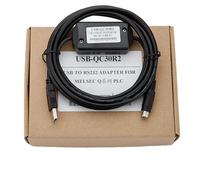 LMNCBVYA 3m Programming Cable for USB-QC30R2 PLC Q-Series Data Connection - Reliable Download Cable in Black